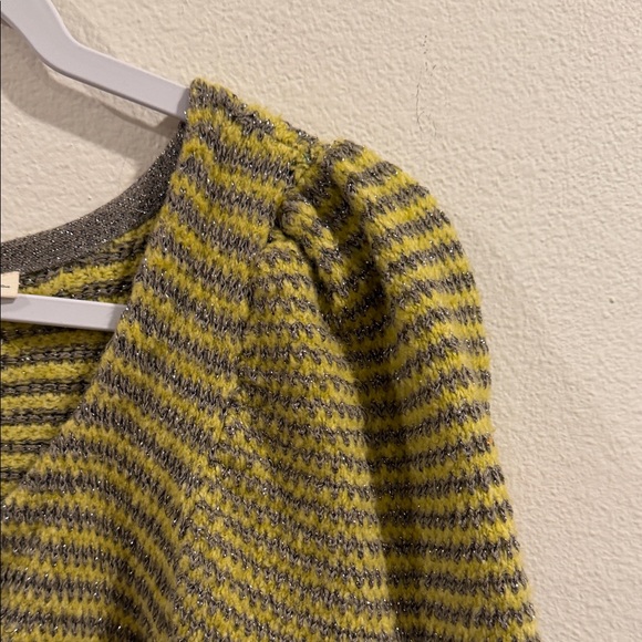 Moth Olive and Charcoal Striped Cardigan anthropology - Picture 6 of 10